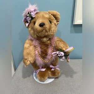Vintage Bearly People Decorative Bear with Stand